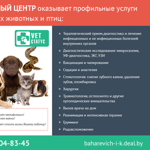 Ветеринарные профессиональные услуги