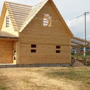 Строительство Домов и бань из бруса,  под усадку. Логойск