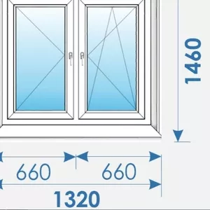 Окна Пвх 1320х1460 Rehau продажа/установка Минск/Прилучки